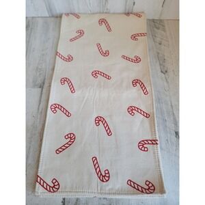 Candy cane print kitchen table runner dining room accessory home decor